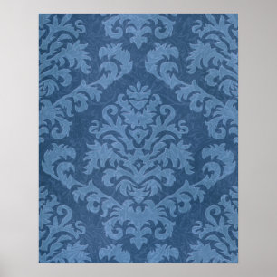 Damask Cut Velvet, Tapestry Poster