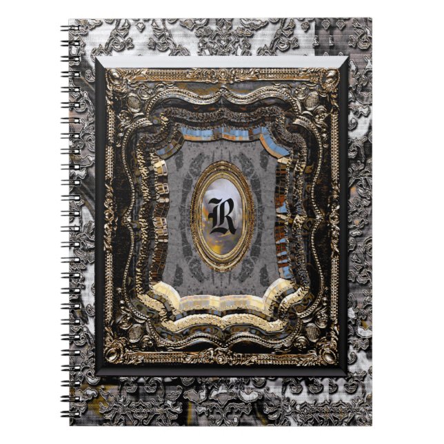 Damask Darby Old Style Book Monogram (Front)