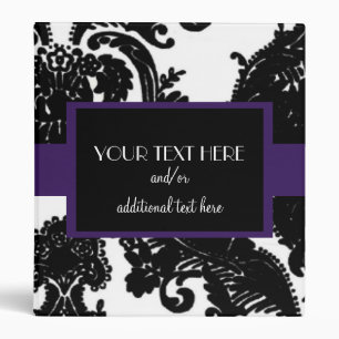 Damask, Deep Purple Binder