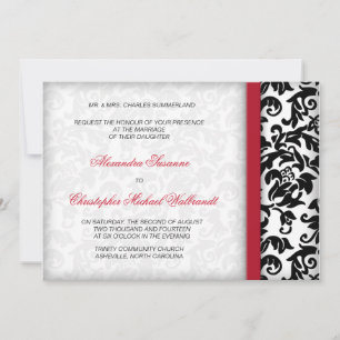 Damask Delight Wedding Invitation