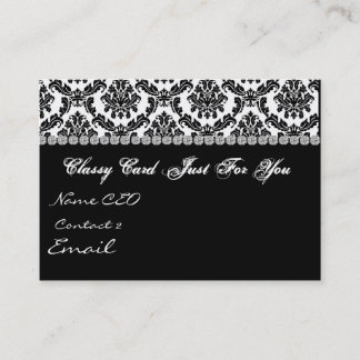 DAMASK Design BLACK & WHITE Business Card