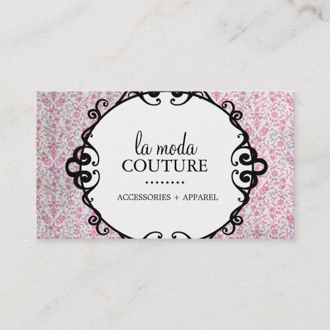 Damask  Designer Business Card (Front)