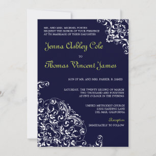 Damask Desire - faire-part de mariage