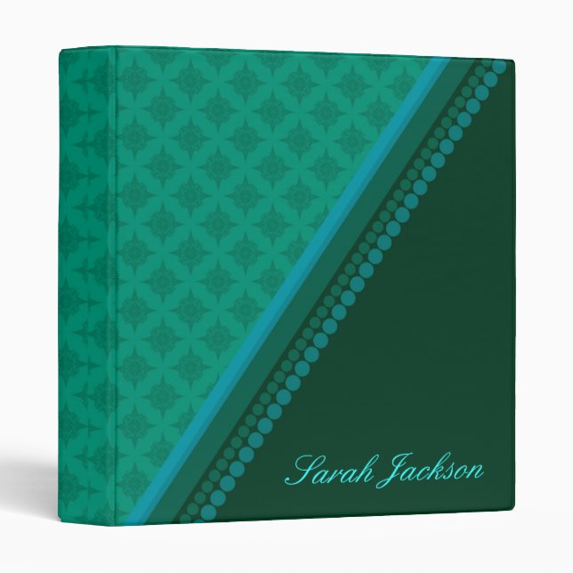 Damask Dots "Gina"  Album Folder Binder (Front/Spine)