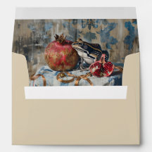 Damask - Envelope for Card size 12.7 x 17.8 cm