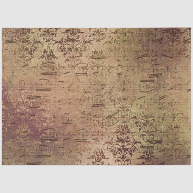 Damask Ephemera Design Series #11 Tissue Paper (Front)