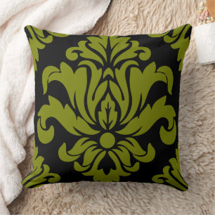 Damask Fabric decorative Print Throw Pillow