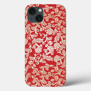 Damask floral background pattern iPhone 13 case
