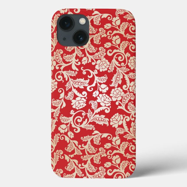 Damask floral background pattern Case-Mate iPhone case (Back)
