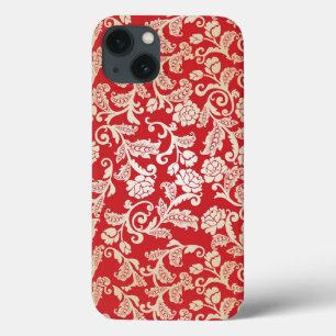 Damask floral background pattern iPhone 13 case