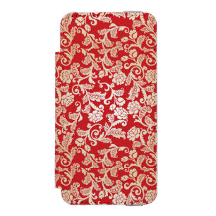 Damask floral background pattern incipio watson™ iPhone 5 wallet case