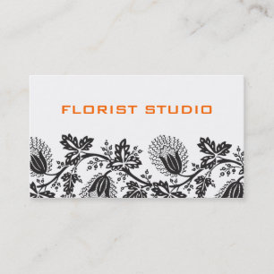 Damask Floral Cartes de visite