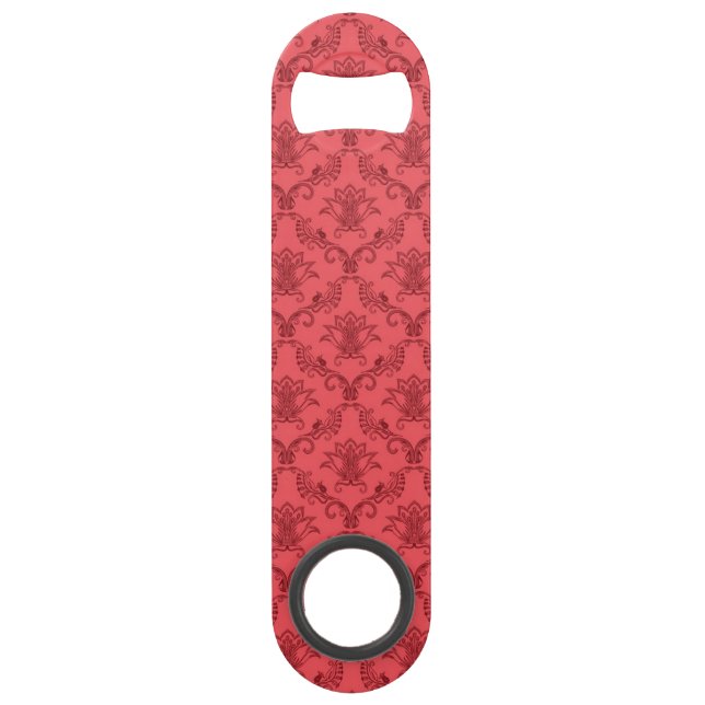 Damask floral pattern bar key (Front)