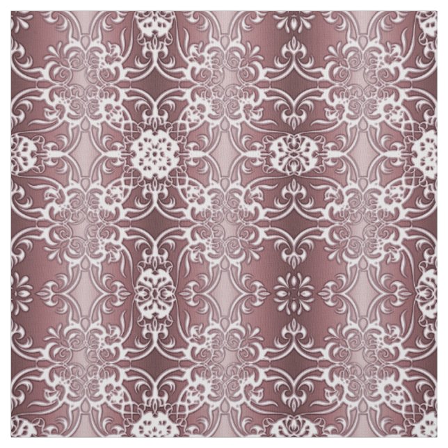 damask floral pattern fabric (Swatch)