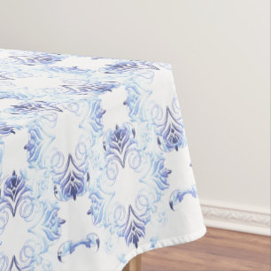 damask floral pattern tablecloth