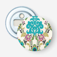 Damask Floral Patterns Plum Turquoise