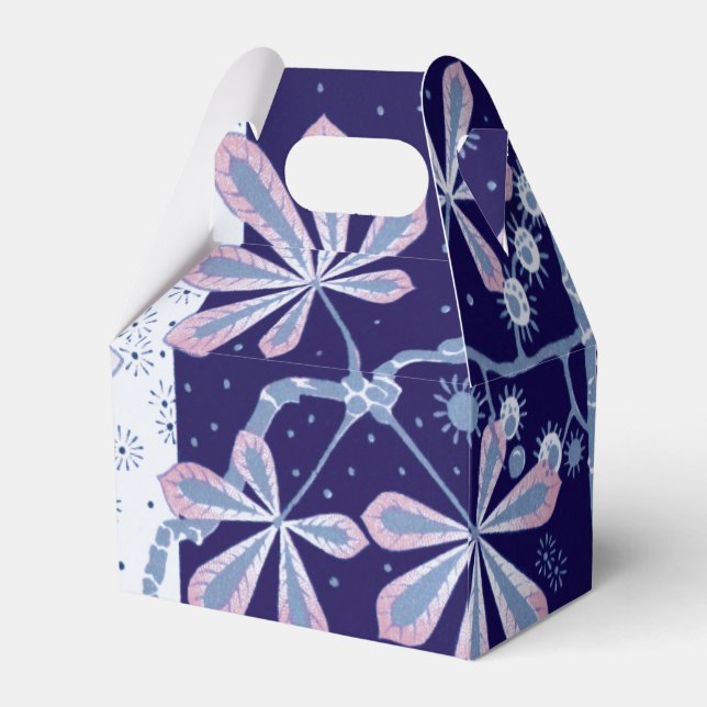 Damask Frost Flower Favour Box (Back Side)