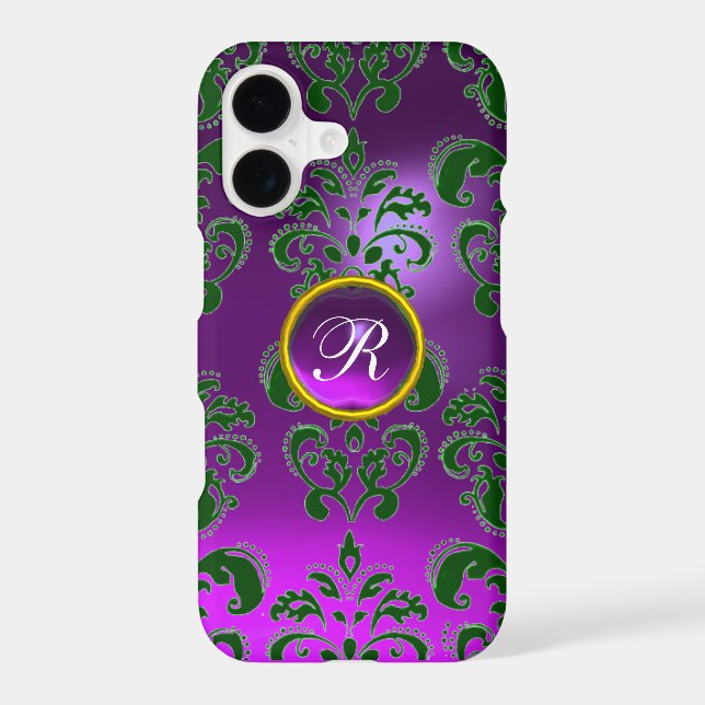 DAMASK GEM MONOGRAM purple (Back)