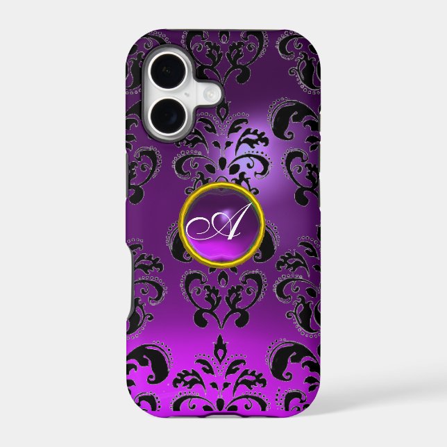 DAMASK GEM MONOGRAM violet (Verso)