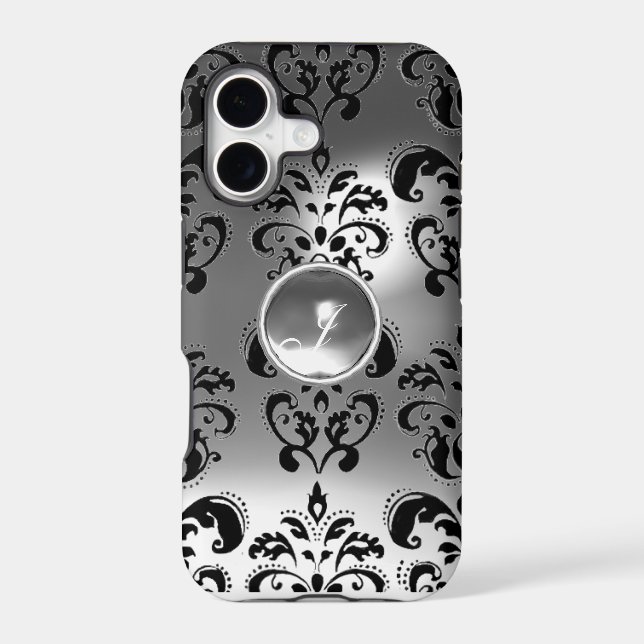 DAMASK GEM MONOGRAM white (Back)