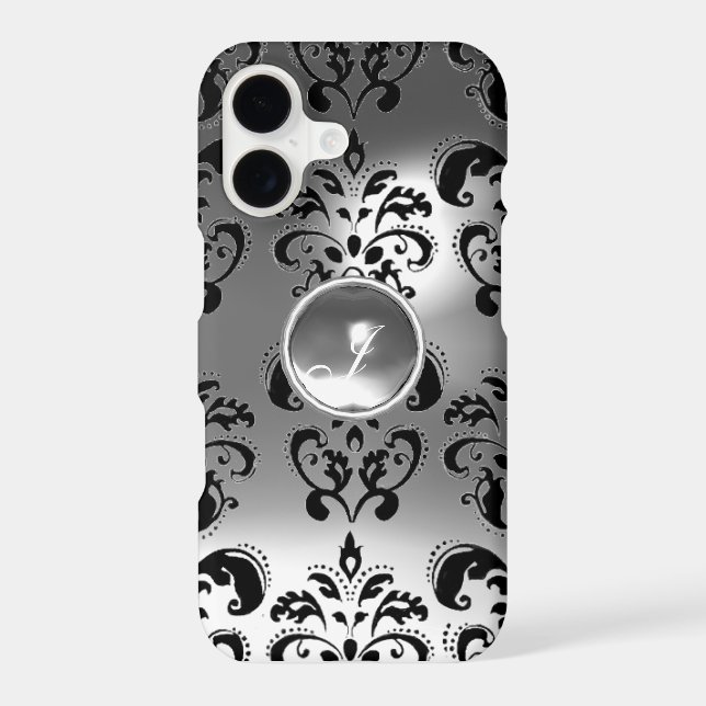 DAMASK GEM MONOGRAS blanc (Verso)
