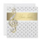 Damask Gold Treble Clef Recital Invitations