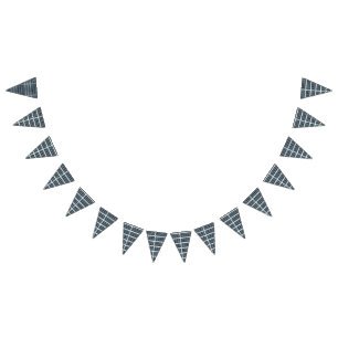 damask graphics grass illustration high, bunting flags