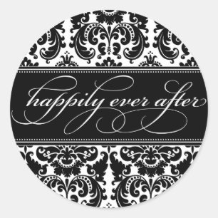 Damask Happily Ever After Sticker