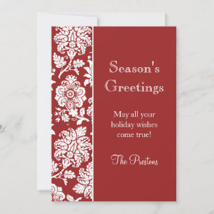Damask Holiday Card