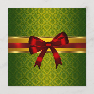 Damask Holiday Invitations