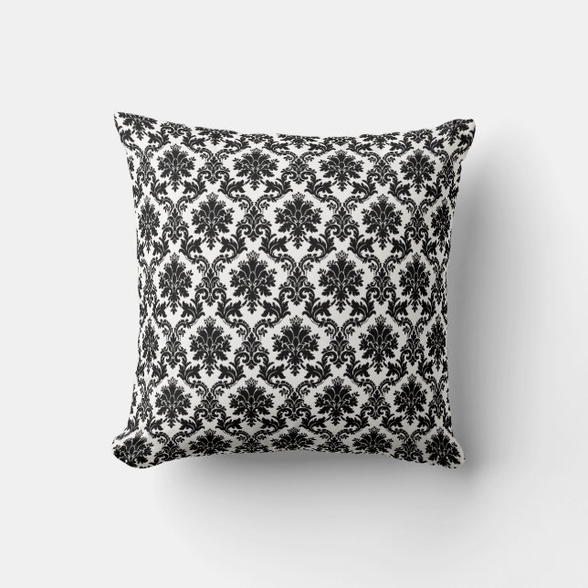 Damask home decor throw pillow (Front)