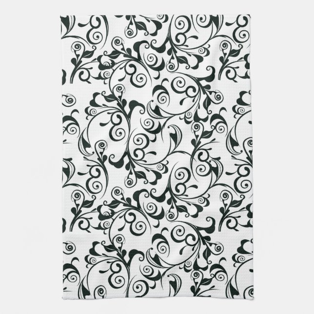 Damask Kitchen Towel (Vertical)