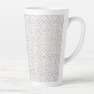 damask latte mug