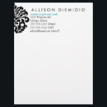 Damask Letterhead<br><div class="desc">www.blushprintables.etsy.com</div>