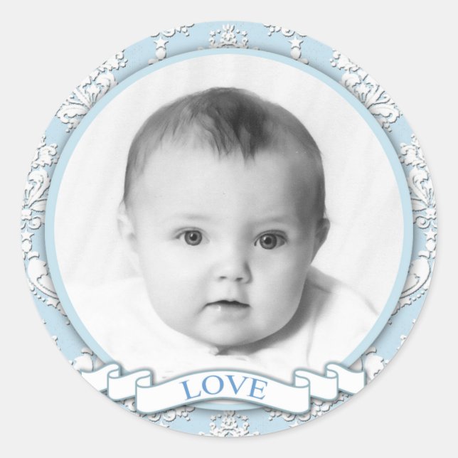Damask Love_Your Photo Sticker (Front)