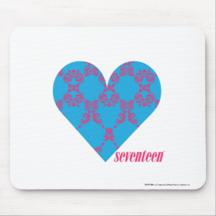 Damask Magenta-Aqua 3 Mouse Pad