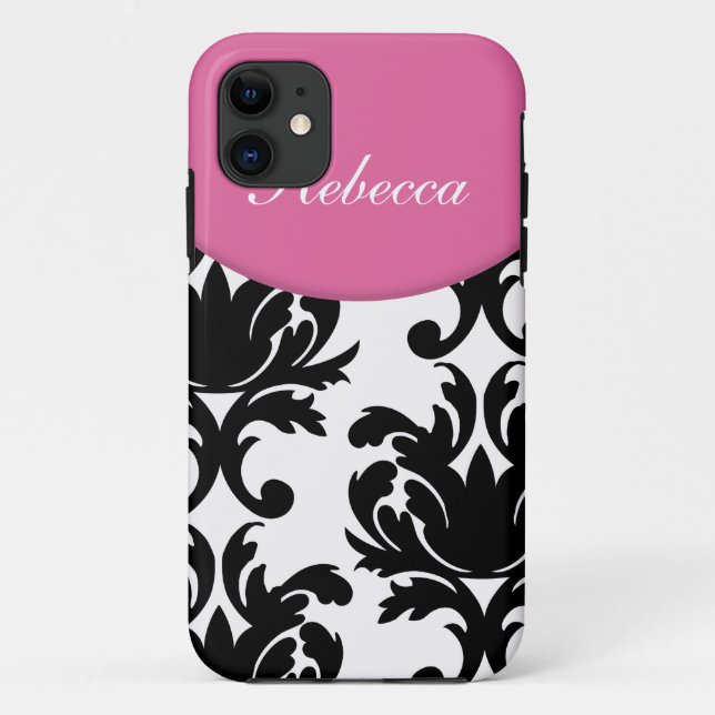 Damask Monogram iPhone 5S Cases (Back)