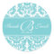 Damask Monogram Sticker- Customize it!