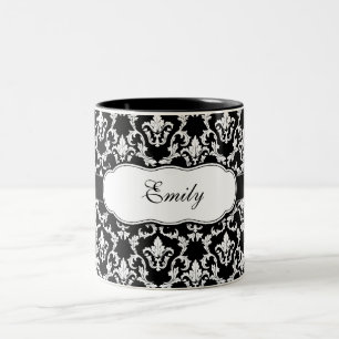 Damask Mug Add Your Name