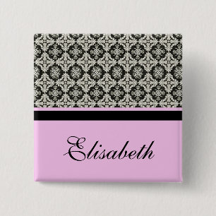 damask name button