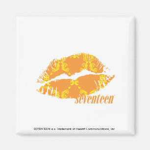 Damask Orange-Yellow Magnet