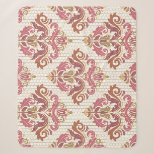 Damask orient colourful vintage. sherpa blanket