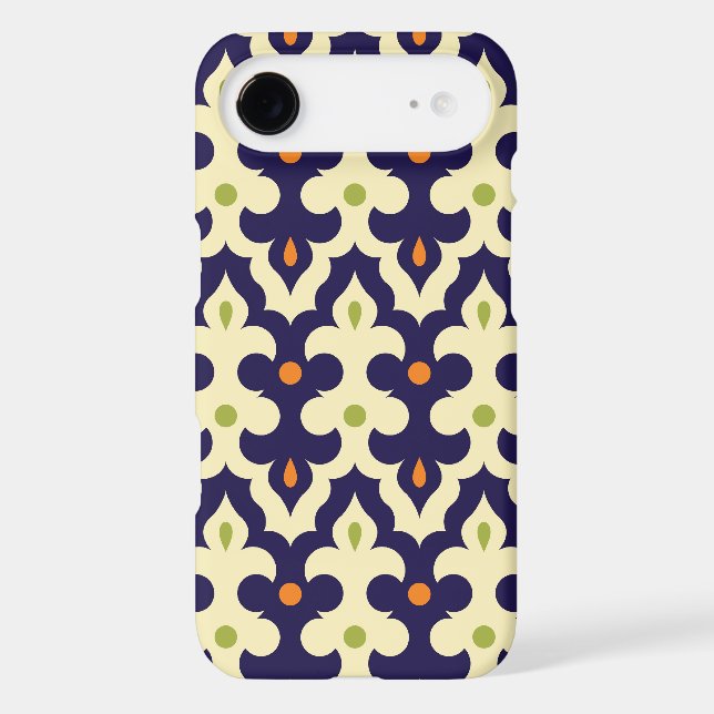 Damask paisley arabesque Moroccan pattern girly Case-Mate iPhone Case (Back)