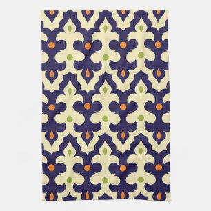 Damask paisley arabesque Moroccan pattern Kitchen Towel