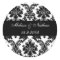 Damask paisley personalised stickers
