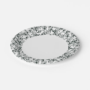 Damask Paper Plate
