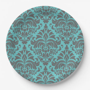 Damask Paper Plate