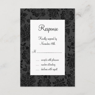 Damask Paris RSVP (noir)