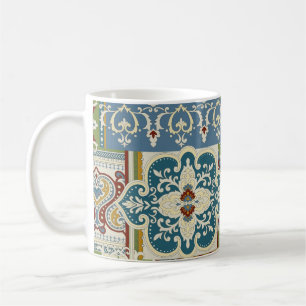 Damask Patchwork: Colourful Turkish Vintage. Coffee Mug