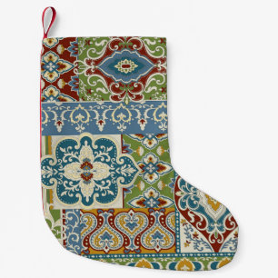 Damask Patchwork: Colourful Turkish Vintage. Small Christmas Stocking
